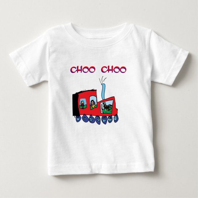 Camiseta Para Bebê T-shirt do trem de Choo Choo (Frente)