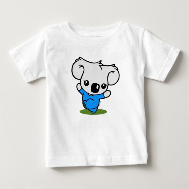 Camiseta Para Bebê T-shirt do urso de Koala (Frente)