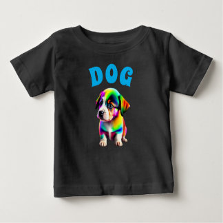 Camiseta Para Bebê T-shirt dog multicolor
