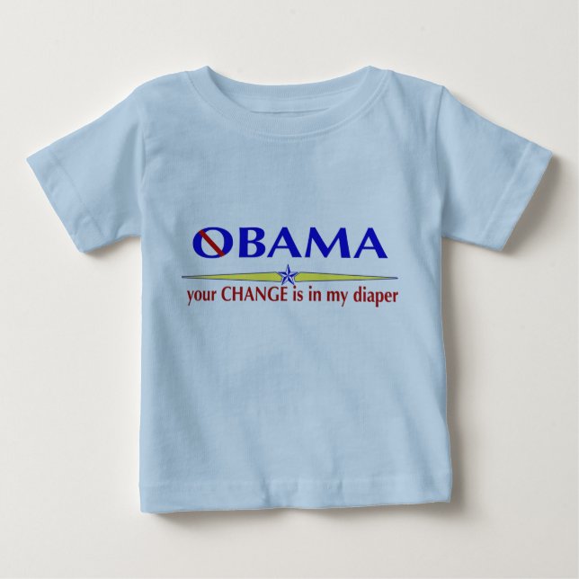 Camiseta Para Bebê T-shirt dos pequenos de Nobama (Frente)