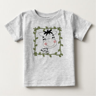 Camiseta Para Bebê T-shirt e presentes da zebra do bebê