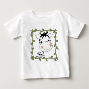 Camiseta Para Bebê T-shirt e presentes da zebra do bebê