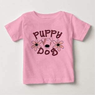 Camiseta Para Bebê T-shirt e presentes do cão de filhote de cachorro