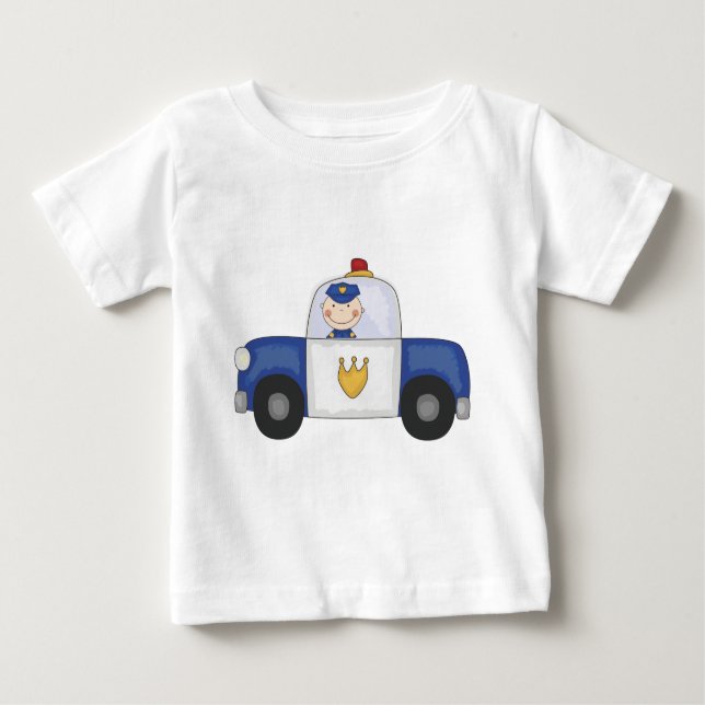 Camiseta Para Bebê T-shirt e presentes do cruzador da polícia (Frente)