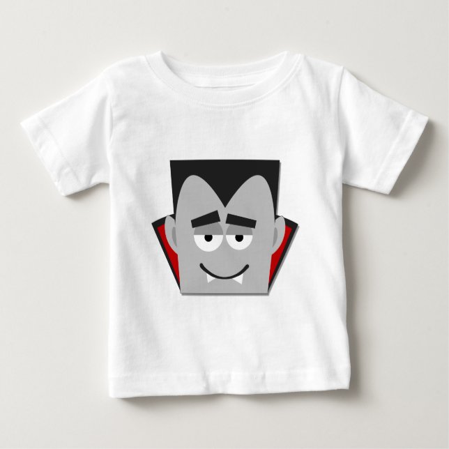 Camiseta Para Bebê T-shirt e presentes do Dia das Bruxas Dracula (Frente)