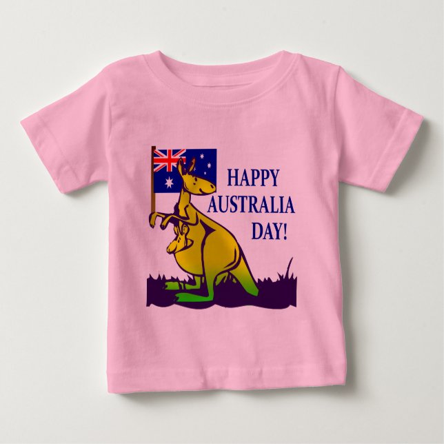 Camiseta Para Bebê T-shirt e presentes do DIA de AUSTRÁLIA! (Frente)