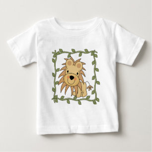 Camiseta Para Bebê T-shirt e presentes do leão do bebê