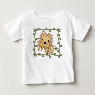 Camiseta Para Bebê T-shirt e presentes do leão do bebê