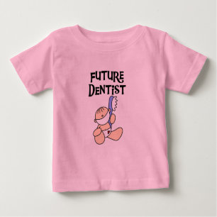 Camiseta Para Bebê T-shirt e presentes futuros do dentista do bebê