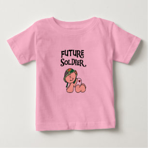Camiseta Para Bebê T-shirt e presentes futuros do soldado do bebê