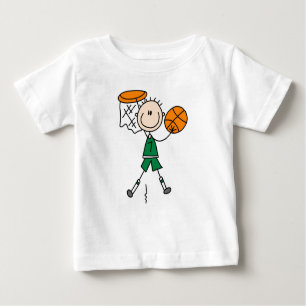 Camiseta Para Bebê T-shirt e presentes verdes do jogador de