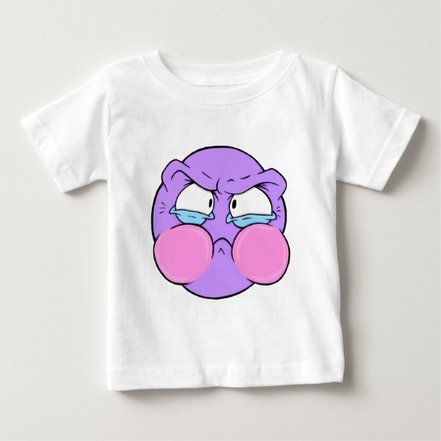 Camiseta Para Bebê T-Shirt Emote Face Baby Fine Jersey (Frente)