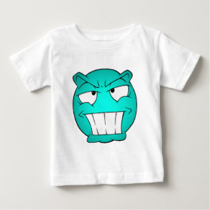Camiseta Para Bebê T-Shirt Emote Face Baby Fine Jersey