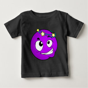 Camiseta Para Bebê T-Shirt Emote Face Baby Fine Jersey