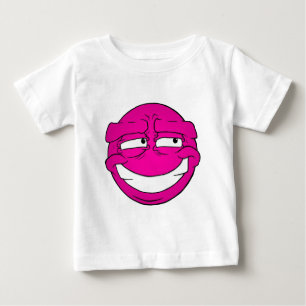 Camiseta Para Bebê T-Shirt Emote Face Baby Fine Jersey