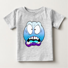 Camiseta Para Bebê T-Shirt Emote Face Baby Fine Jersey