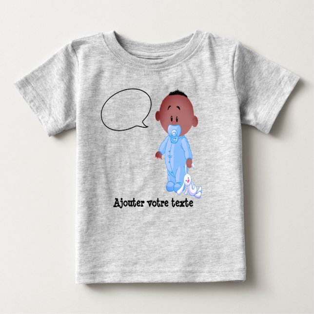 Camiseta Para Bebê T-shirt en jersey fin pour bébé (Frente)
