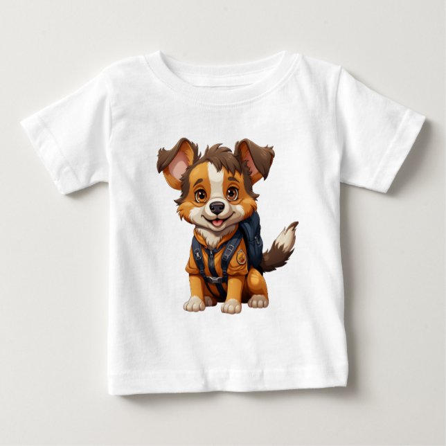 Camiseta Para Bebê T-shirt enfant Paws and Affection (Frente)