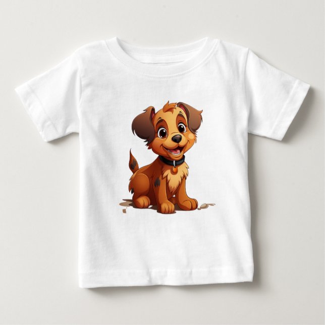 Camiseta Para Bebê T-shirt enfant The Joy of Furry Friends (Frente)