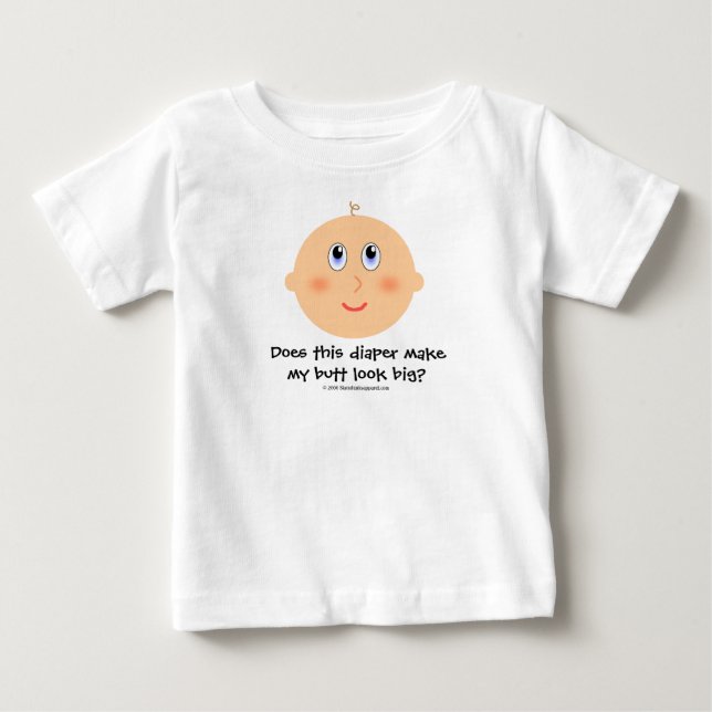 Camiseta Para Bebê T-shirt Engraçada (Frente)