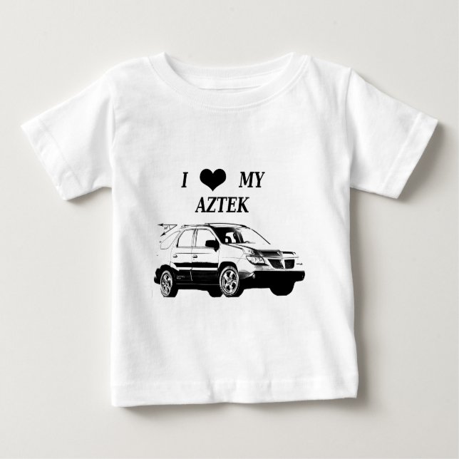 Camiseta Para Bebê T-shirt engraçado do carro de Pontiac Aztek (Frente)