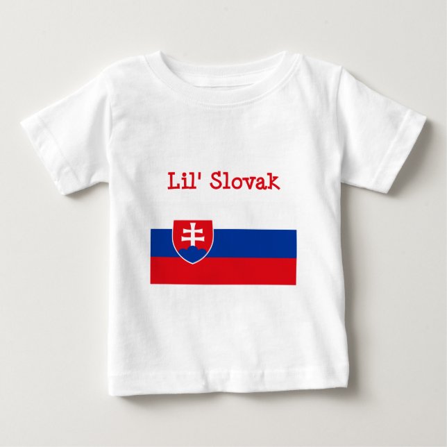 Camiseta Para Bebê T-shirt eslovaco de Lil (Frente)