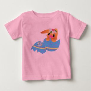 Camiseta Para Bebê T-shirt feliz do jérsei da multa do bebê de Bunn