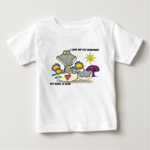 CAMISETA PARA BEBÊ T-SHIRT FINO DO JÉRSEI DA CRIANÇA DO DINOSSAURO 