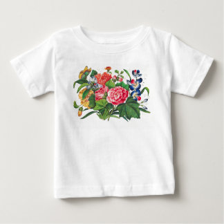 Camiseta Para Bebê T-Shirt for BABY GIRLS JAPONÊS FLORES JAPONESES MO