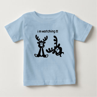 CAMISETA PARA BEBÊ T-SHIRT FUNNY DEER ESTOU ASSISTINDO PARA CRIANÇAS