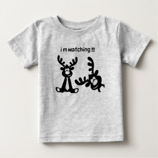 CAMISETA PARA BEBÊ T-SHIRT FUNNY DEER, EU ESTOU ASSISTINDO POR CRIANÇ