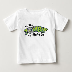 Camiseta Para Bebê T-shirt futuro da criança do caçador do zombi