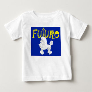 Camiseta Para Bebê T-shirt futuro do bebê da caniche