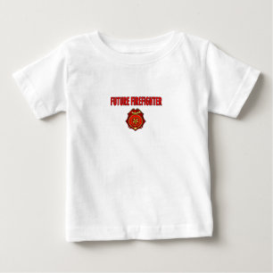 Camiseta Para Bebê T-shirt futuro do sapador-bombeiro