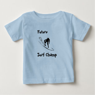 Camiseta Para Bebê T-shirt futuro do surfista