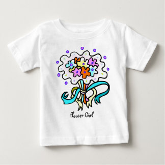 Camiseta Para Bebê T-Shirt Garota Flor