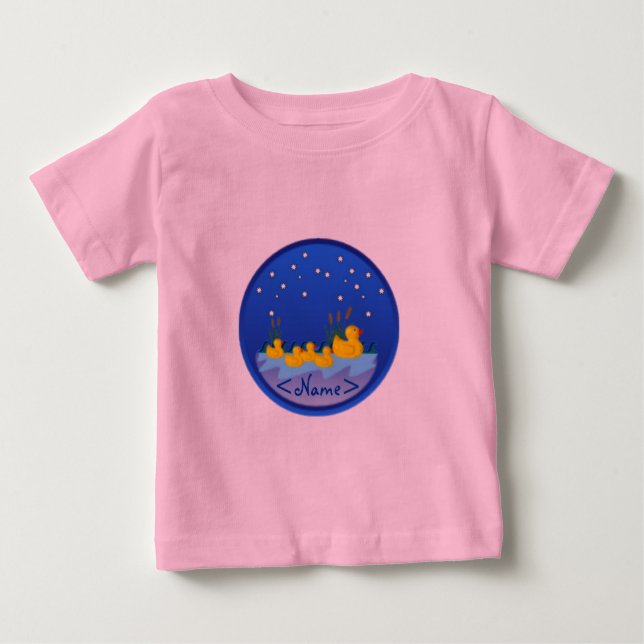 Camiseta Para Bebê T-Shirt Globe Azul (Frente)