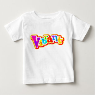 Camiseta Para Bebê T-shirt gráfico vibrante da criança