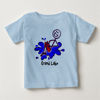 Camiseta Para Bebê T-shirt grandes do lago para crianças