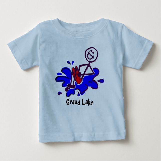 Camiseta Para Bebê T-shirt grandes do lago para crianças (Frente)