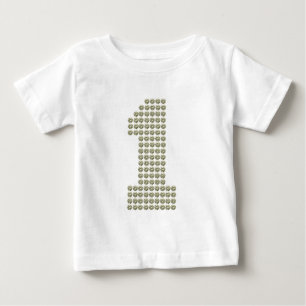 Camiseta Para Bebê T-shirt impresso do bebê do aniversário do crist