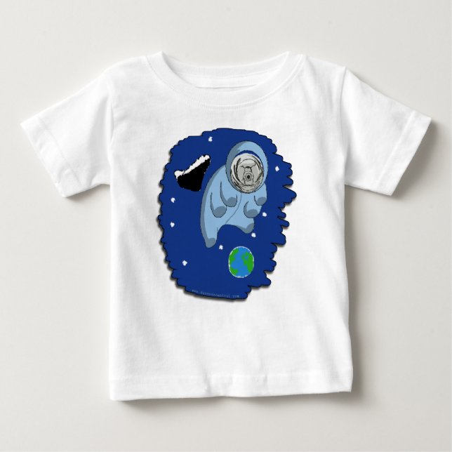 Camiseta Para Bebê T-shirt infantil Astro-Tardigrade (Frente)