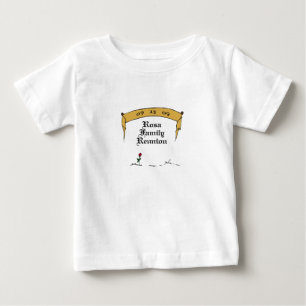 Camiseta Para Bebê T-shirt infantil da reunião de Rosa