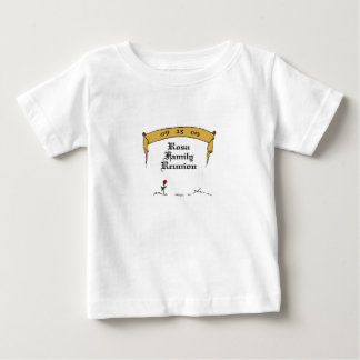 Camiseta Para Bebê T-shirt infantil da reunião de Rosa