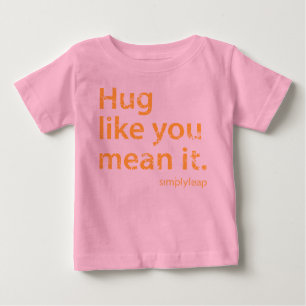 Camiseta Para Bebê T-shirt infantil do abraço