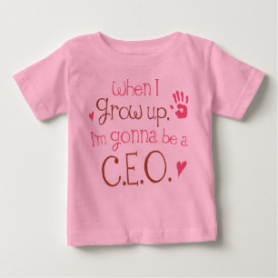 Camiseta Para Bebê T-shirt infantil do bebê do CEO (futuro)