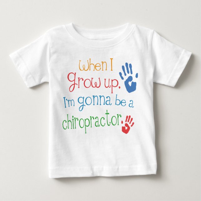 Camiseta Para Bebê T-shirt infantil do bebê do Chiropractor (futuro) (Frente)