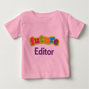 Camiseta Para Bebê T-shirt infantil do bebê do editor (futuro)