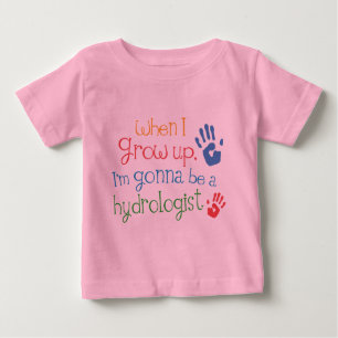 Camiseta Para Bebê T-shirt infantil do bebê do Hydrologist (futuro)