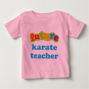 Camiseta Para Bebê T-shirt infantil do bebê do professor do karaté
